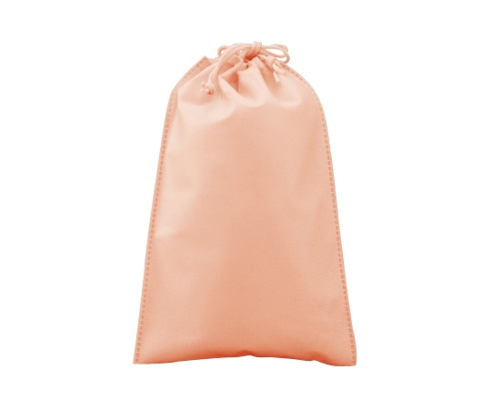 三和 不織布巾着(小) 200枚入 アプリコット SW1726014-9 1箱（ご注文単位1箱）【直送品】