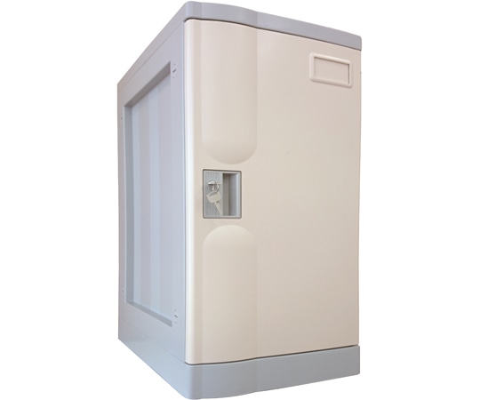 宮成製作所 プラボックス Lサイズ シリンダー錠 アイボリー ベース付 PB-CLV1 1台(ご注文単位1台)【直送品】