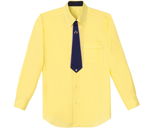 カーシーカシマ AMUS-NET シャツブラウス 202-13 イエロー L AWY202 1枚(ご注文単位1枚)【直送品】