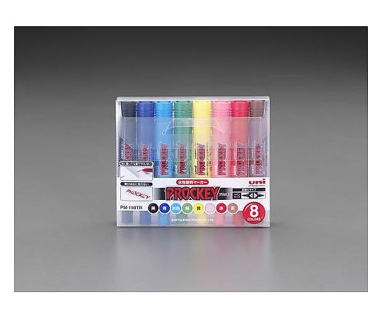 エスコ 8本組/太・細字 水性サインペン EA765MH-8S 1組(ご注文単位1組)【直送品】