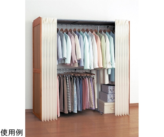 ファミリー・ライフ 木製伸縮式クローゼットハンガー棚なし 0387110 1箱（ご注文単位1箱）【直送品】