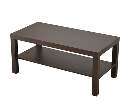 山善(YAMAZEN) コーヒーテーブル 棚付き ダークブラウン(木目調) TCT-9045(DBR) 1台(ご注文単位1台)【直送品】