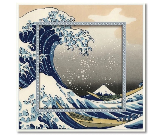 ユーパワー ビッグアート ~ミュージアム アート コレクション~(葛飾 北斎｢神奈川沖浪裏｣) BA-05020 1個（ご注文単位1個）【直送品】