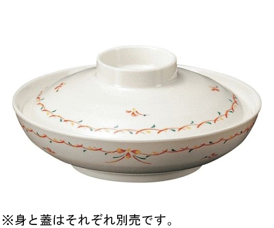 Daiwa 煮物碗(蓋)花赤絵(あかえ) YD-8-HA 1個(ご注文単位1個)【直送品】