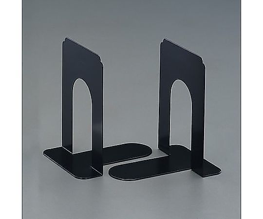 エスコ 140x185x192mm ブックエンド(ブラック/2枚) EA954TE-16 1組(ご注文単位1組)【直送品】