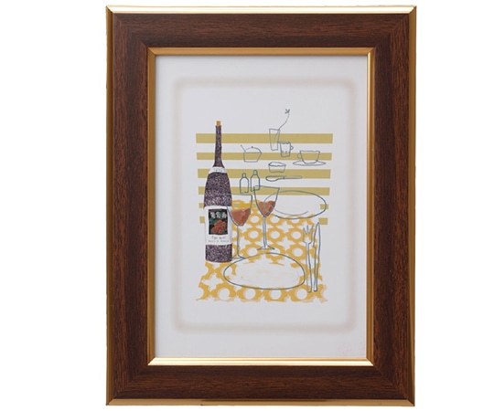 万丈 ラブスティフレーム 2L判 ブラウン NLF-B5BR 1個(ご注文単位1個)【直送品】