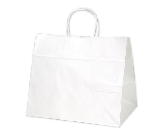 ササガワ 手提げ袋 白無地 320×200×275mm 50枚入 50-5000 1包（ご注文単位1包）【直送品】