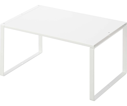 山崎実業 伸縮収納棚 プレート ホワイト 3829 1個（ご注文単位1個）【直送品】