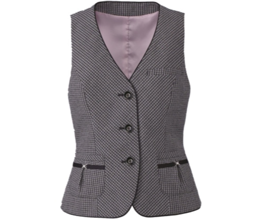 カーシーカシマ ENJOY ベスト GRAPH TWEED CHECK 13号 EAV531 1枚（ご注文単位1枚）【直送品】