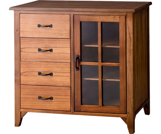 東谷 ティンバー キャビネット ブラウン PM-320 1個（ご注文単位1個）【直送品】