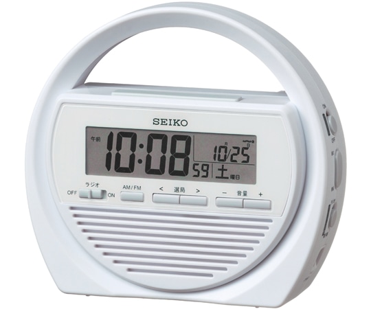セイコー 電波防災クロック 157×171×64mm SQ764W 1個(ご注文単位1個)【直送品】