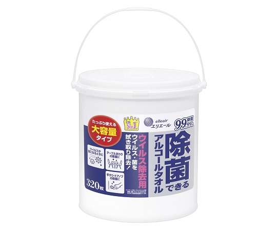 エリエール(大王製紙) エリエール除菌できるアルコールタオルウイルス除去用 大容量本体320枚×6個入 20833132 1ケース（ご注文単位1ケース）【直送品】