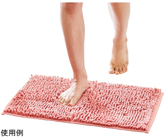 アイメディア マイクロファイバー吸水速乾バスマット コーラルピンク 1010081 1枚（ご注文単位1枚）【直送品】