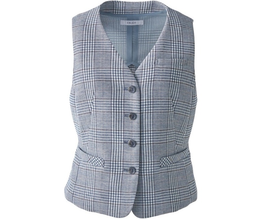 カーシーカシマ ENJOY ベスト KARAMI CHECK 9号 ESV771 1枚（ご注文単位1枚）【直送品】