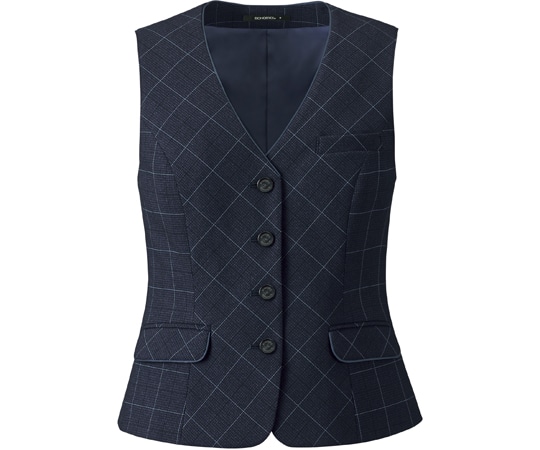 ボンマックス ベスト AV1285 ネイビー×ブルー 15号  1枚（ご注文単位1枚）【直送品】