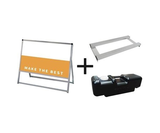 常磐精工 バリウススタンド看板 アルミ複合板 900×600片面 ウエイトアーム・水タンクセット VASKAP-900X600K-3SET 1個（ご注文単位1個）【直送品】