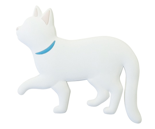 東洋ケース 吸着シート式ねこ型フック てくてく シロ CSH-05 1個(ご注文単位1個)【直送品】