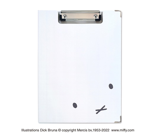 セントレディス ミッフィー クリップボード フェイスアップ ホワイト&グレー ST-ZMF0044 1冊(ご注文単位1冊)【直送品】