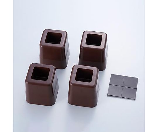 アズワン 75x 75x 80mm 角型足キャップ(4個) EA979DG-100 1式（ご注文単位1式）【直送品】