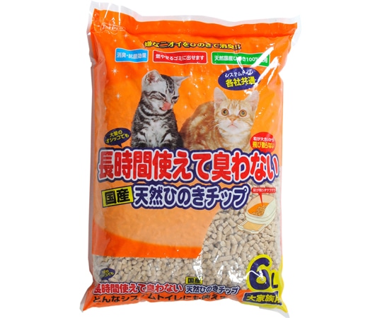 ペットプロジャパン ペットプロ 長時間使えて臭わない 天然ひのきチップ 6L  1個（ご注文単位1個）【直送品】