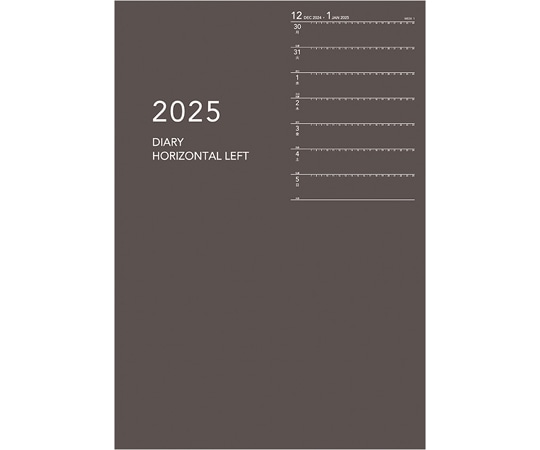 ダイゴー 2025 アポイントノートタイプ A5 1週間+横罫 ブラウン E8153(2025) 1冊(ご注文単位1冊)【直送品】