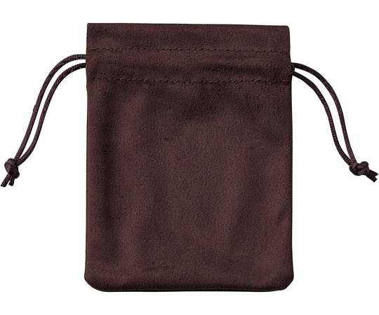 アズワン ジュエリーポーチ スクエア こげ茶 20枚 61-800-66-2 1セット（ご注文単位1セット）【直送品】