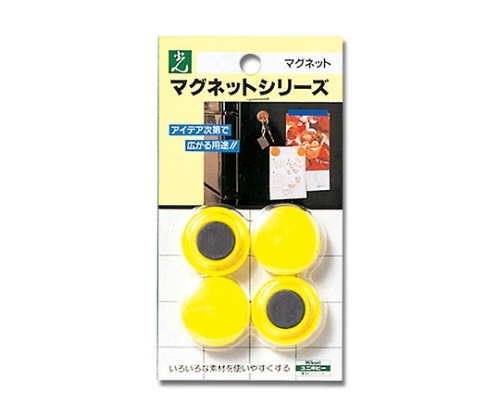 光 ポイントカラー(マグネット) イエロー 30mmΦ 4個入 ME30-4 1パック(ご注文単位1パック)【直送品】