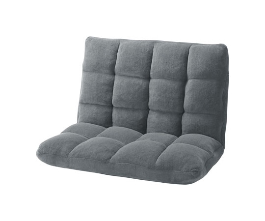 東谷 もこもこワイドリクライナー グレー FKC-005GY 1個（ご注文単位1個）【直送品】