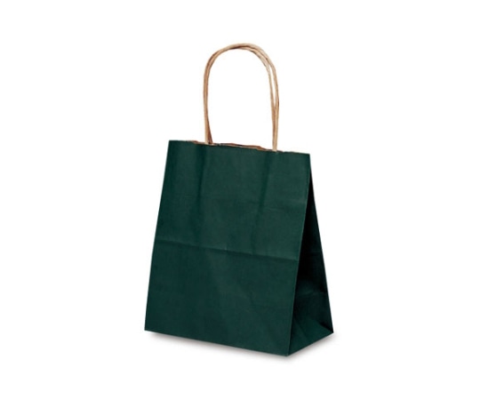 ベルベ 紙袋 自動紐手提袋 T-1 カラー(緑) 200枚 1115 1ケース（ご注文単位1ケース）【直送品】