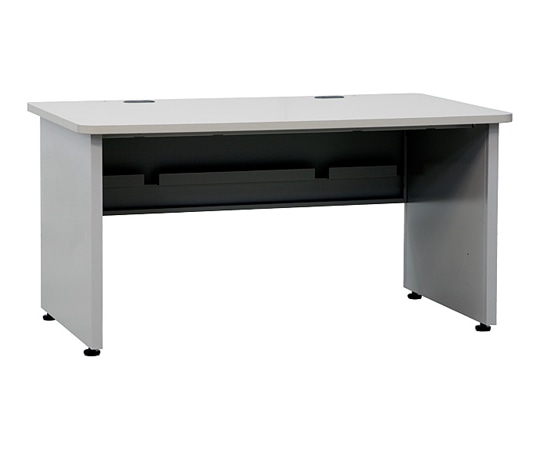 摂津金属工業 システムデスク W1400×H700~750×D800mm ライトグレー・ペールグレー FOT-1407580N7 1台(ご注文単位1台)【直送品】