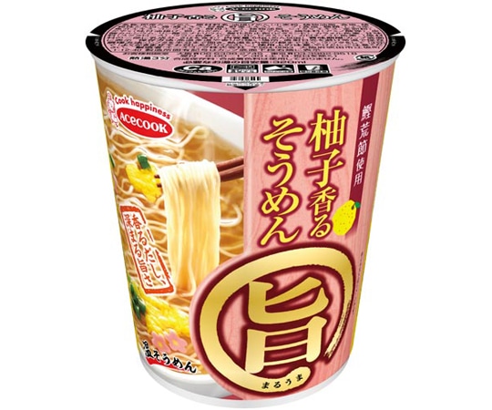 エースコック まる旨 柚子香るそうめん 50g 12食 296537 1ケース※軽（ご注文単位1ケース）【直送品】