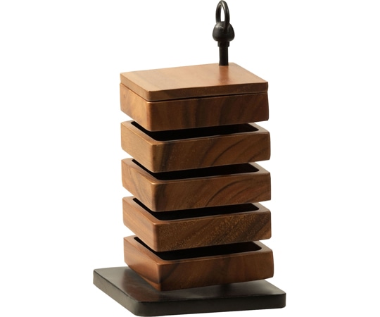 東谷 卓上ケース スクエア ブラウン GUY-920B 1個（ご注文単位1個）【直送品】