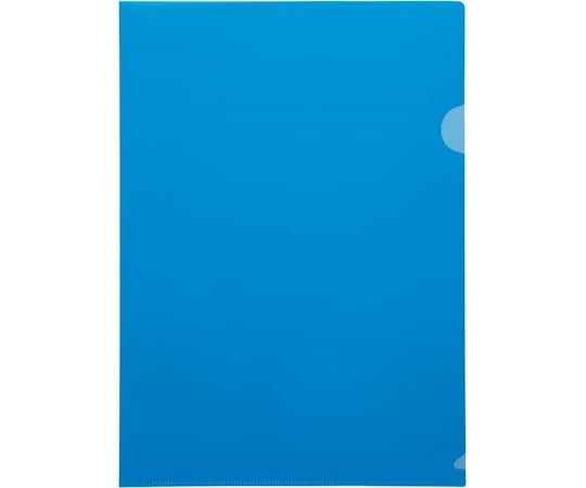 カウネット 不透明クリヤーホルダー A4タテ ブルー 10枚 4212-8847 1パック(ご注文単位1パック)【直送品】
