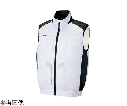 アイトス ベスト(空調服?)男女兼用 シルバーグレー 4L AZ-50297-003-4L 1着(ご注文単位1着)【直送品】