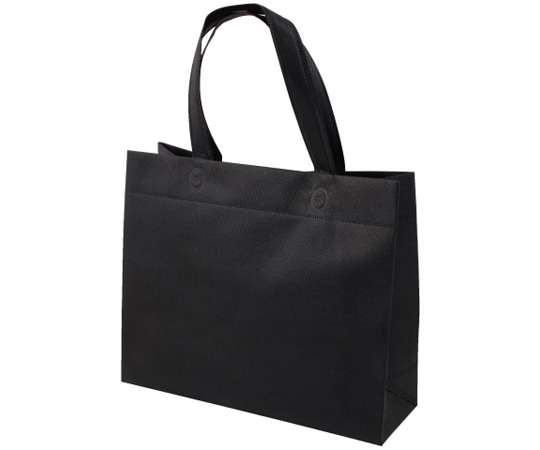 三和 不織布A4マチ付バッグ ブラック 1ケース(400枚入) SW302510-40 1ケース（ご注文単位1ケース）【直送品】