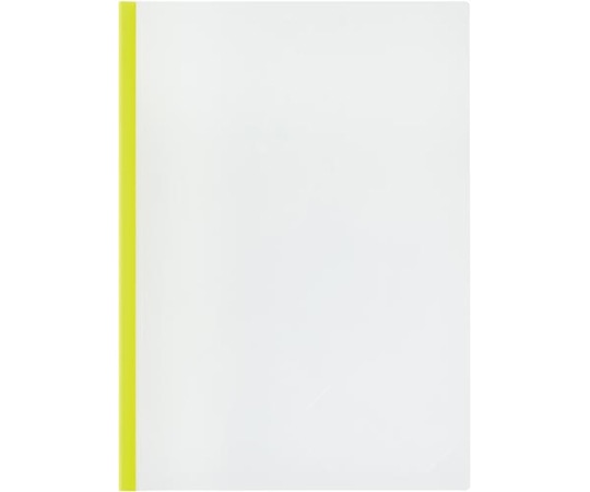 カウネット ガイド付レールクリヤーホルダー 50枚とじ ライム 10冊 4268-5685 1パック(ご注文単位1パック)【直送品】