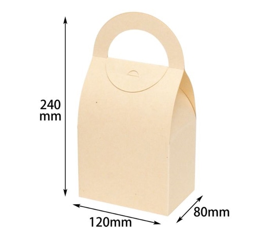 ヤマニパッケージ 贈答箱 ハンディーラウンドBOX L ミルク 200枚 16-322 1ケース（ご注文単位1ケース）【直送品】
