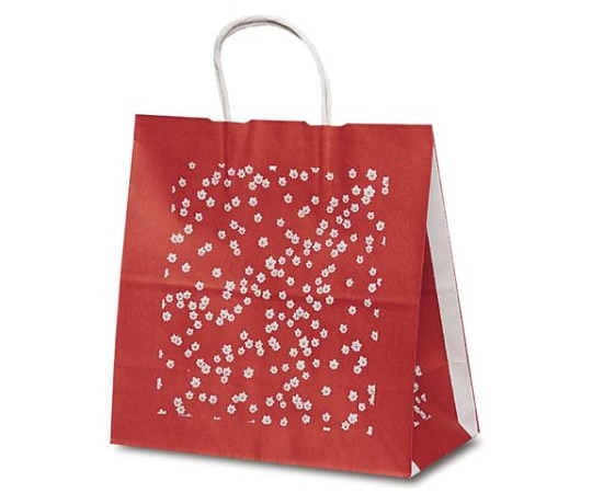 ベルベ 紙袋 自動紐手提袋 T-6W もみじ 200枚 1681 1ケース（ご注文単位1ケース）【直送品】