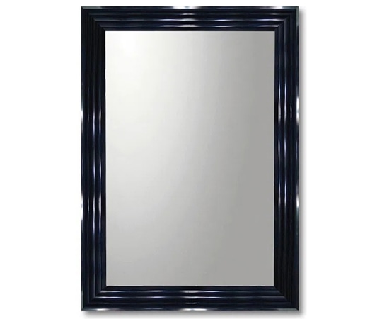 ユーパワー デコラティブ 大型ミラー シャープ｢長方形(ブラック)｣ BM-23021 1個（ご注文単位1個）【直送品】