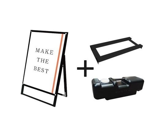 常磐精工 ブラックポスター用スタンド看板マグネジ B1片面ブラック ウエイトアーム・水タンクセット BPSSKMN-B1KB-3SET 1個（ご注文単位1個）【直送品】