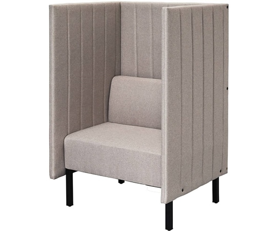 アール・エフ・ヤマカワ カッコ ファブリックソファ W800×H1230 ベージュ 両側パネルタイプ RFFBS-8012BER 1台（ご注文単位1台）【直送品】