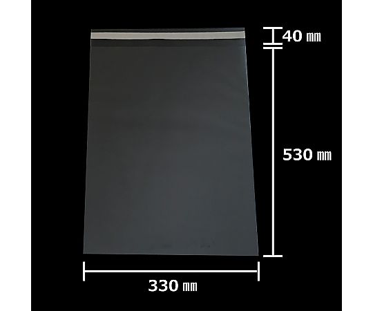 アズワン 【100枚】透明袋 テープ付き 33×53cm 61-290-5-34 1セット（ご注文単位1セット）【直送品】