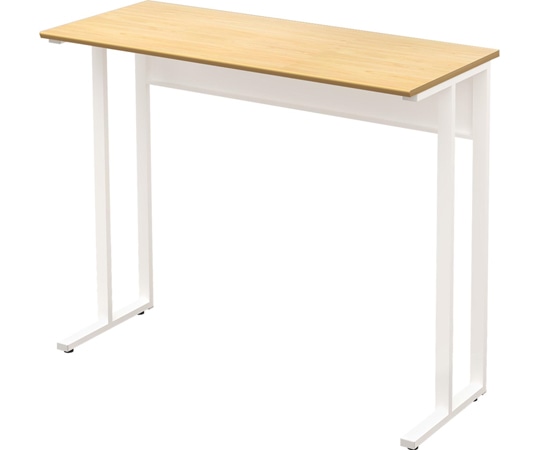 Y2K コンパクトデスク1200ハイタイプ 天板:ナチュラル/脚:ホワイト  1台(ご注文単位1台)【直送品】