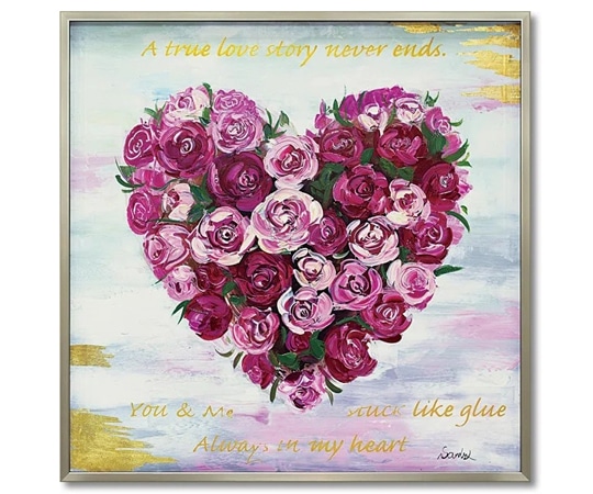 ユーパワー オイル ペイント アート｢ハート ローズ｣ OP-25073 1個（ご注文単位1個）【直送品】