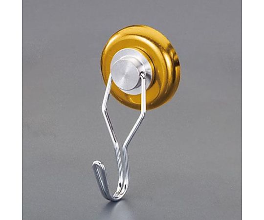 アズワン φ32mm/30kg マグネットフック(スイベル式/黄) EA781ET-73A 1個（ご注文単位1個）【直送品】