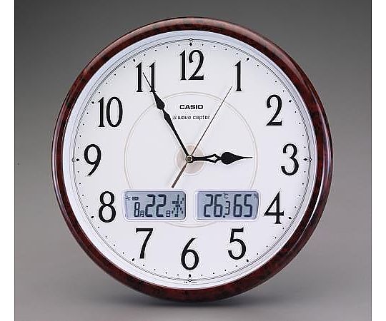 エスコ φ340mm [電波]掛時計 EA798CD-14A 1個(ご注文単位1個)【直送品】