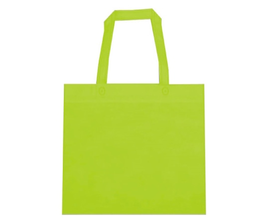 三和 不織布手提げバッグ イエローグリーン 1ケース(500枚入) SW3835-32 1ケース（ご注文単位1ケース）【直送品】