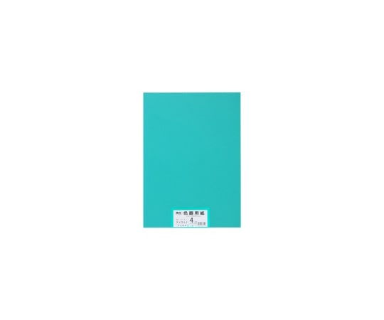 エリエール(大王製紙) 再生色画用紙 4ツ切 100枚 エメラルド  1パック(ご注文単位1パック)【直送品】