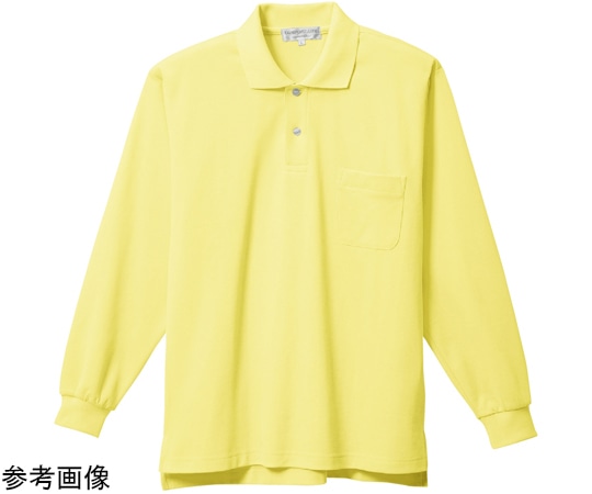 三愛 長袖ポロシャツ クリームイエロー L 8700 1着（ご注文単位1着）【直送品】