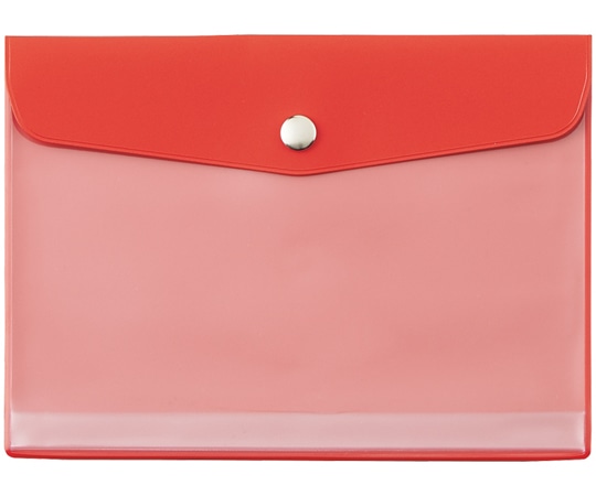 LIHITLAB ALCLEA エンベロープケース A6 【抗菌】 レッド F7743-3 1枚(ご注文単位1枚)【直送品】